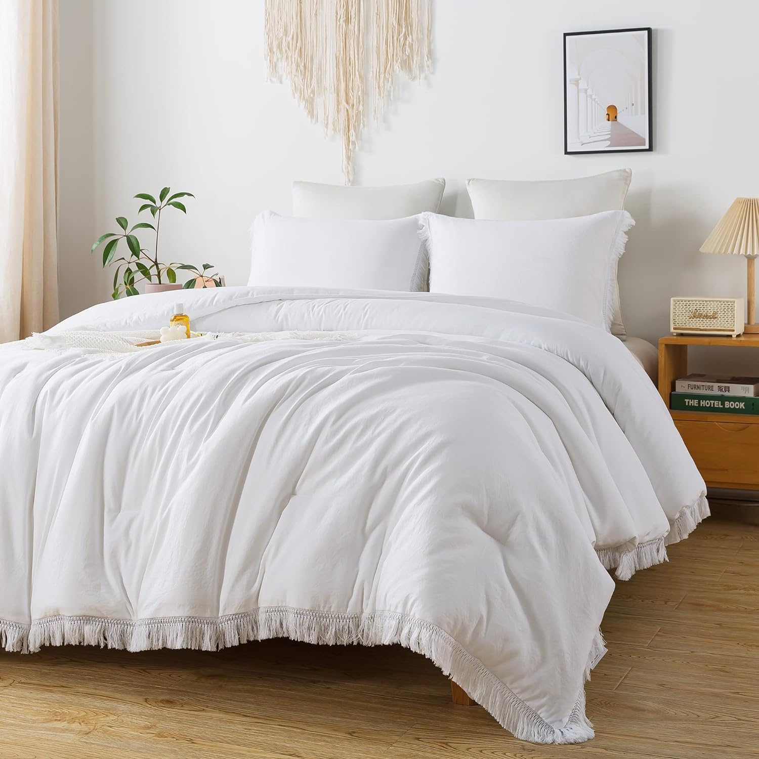 Boho Tassel Lightweight Soft Bedding Comforter Sets