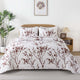 Floral Reversible Flower Quilted Bedspread Coverlet