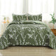 Floral Reversible Flower Quilted Bedspread Coverlet