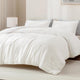 Striped Plush Fleece Comforter Set