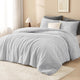 Striped Plush Fleece Comforter Set