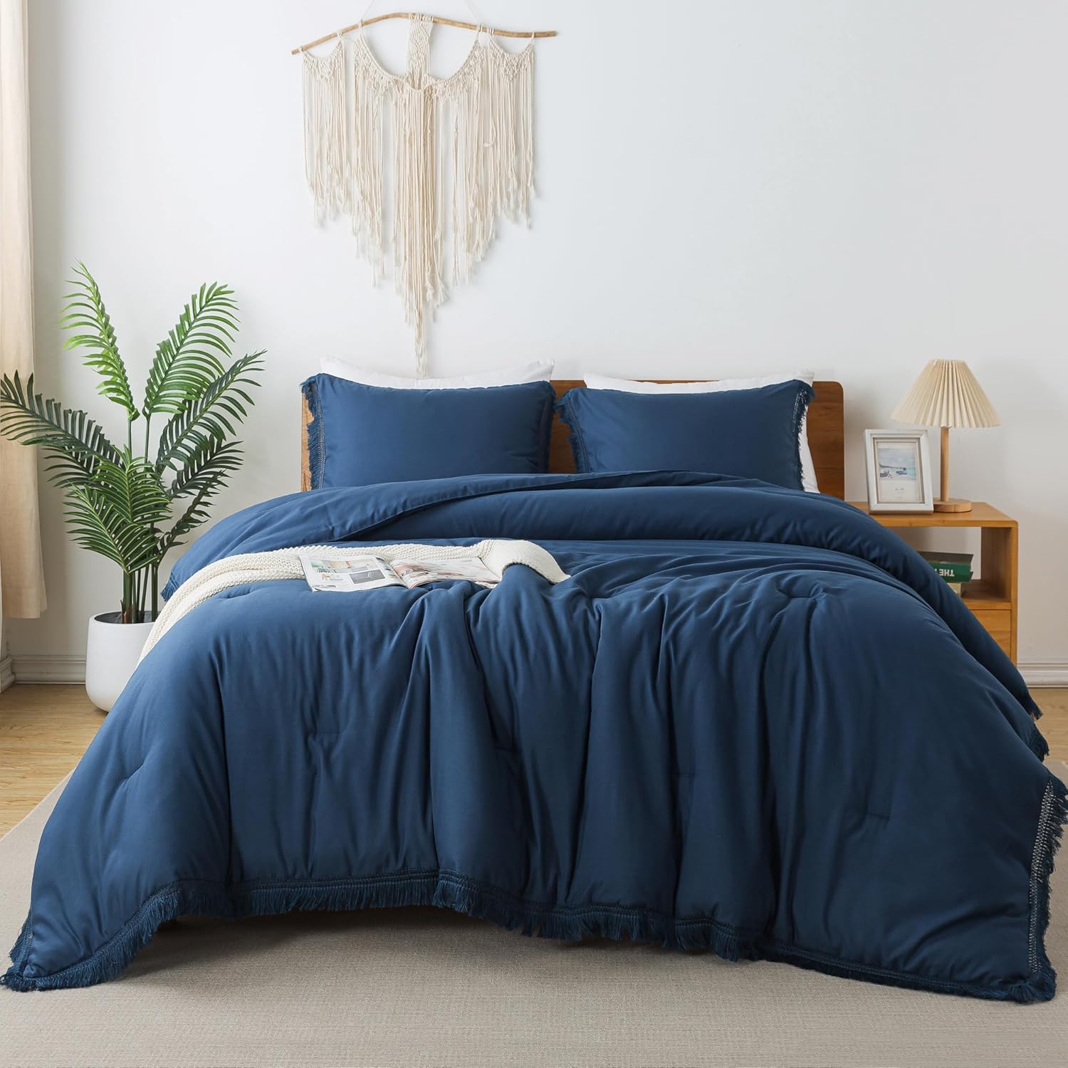 Boho Tassel Lightweight Soft Bedding Comforter Sets