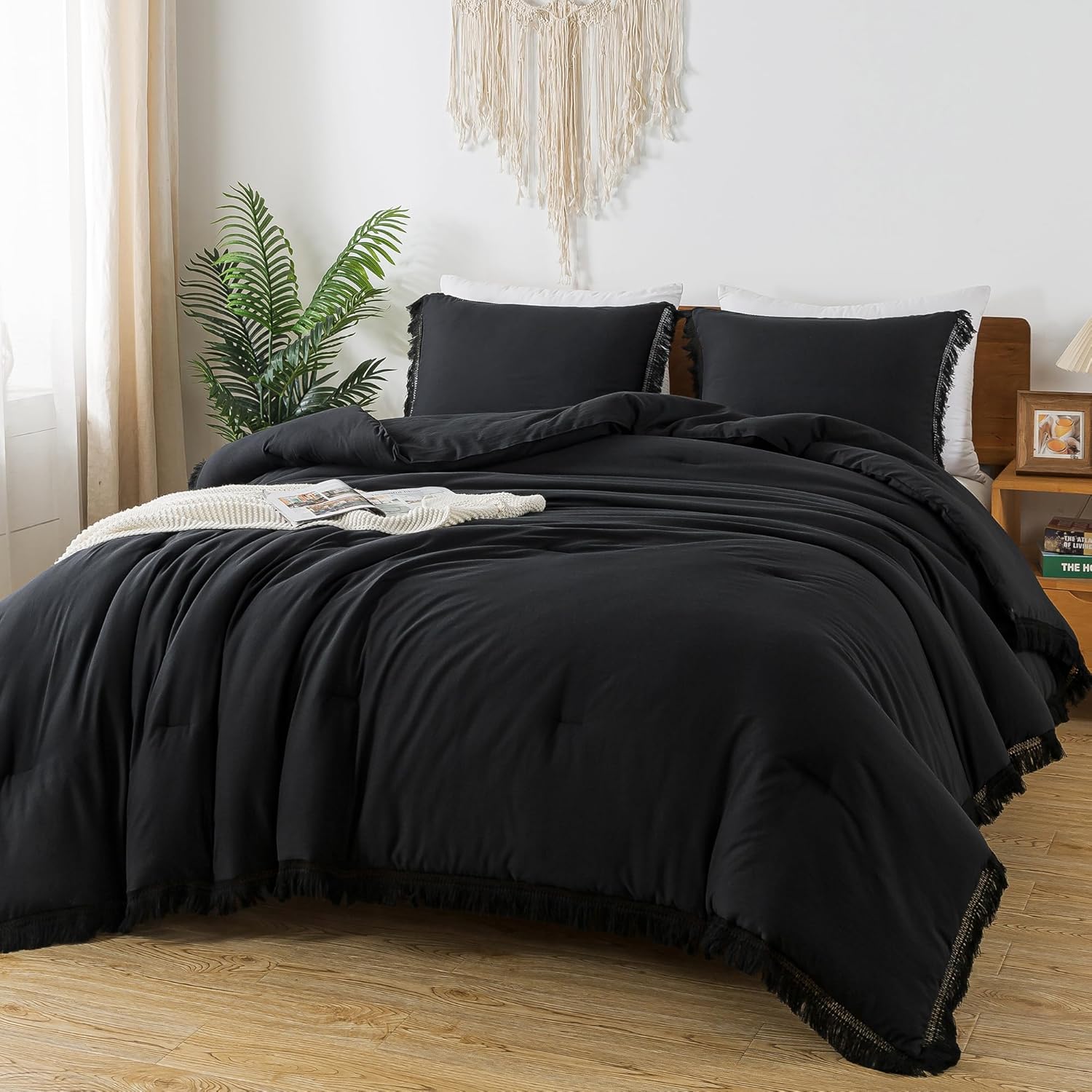 Boho Tassel Lightweight Soft Bedding Comforter Sets
