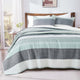 Striped Patchwork Quilt Set