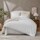 Natural 100% Cotton Breathable Solid Duvet Cover Set