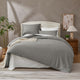 Natural 100% Cotton Breathable Solid Duvet Cover Set